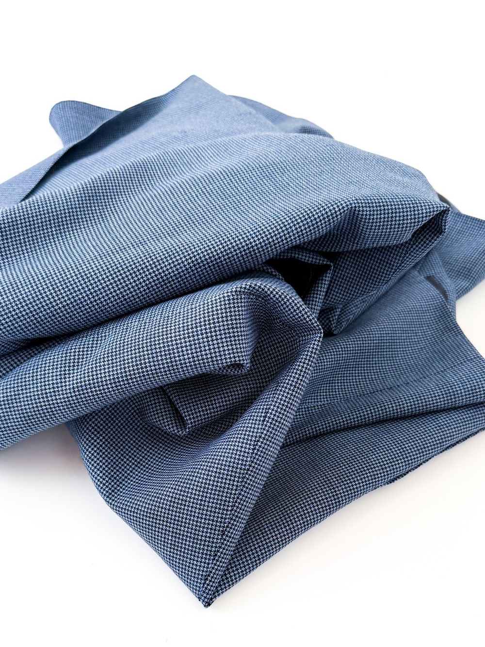 Suitsupply Sienna Italian Wool Suit "Rustic Tropical" Blue Men's 40R Houndstooth - Picture 13 of 15